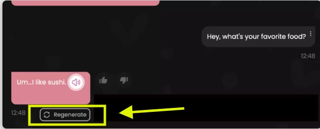 Regenerate Response of your Candy Ai Companion