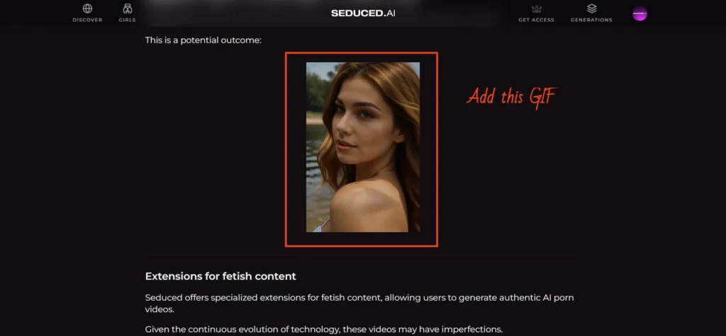 Seduced AI Video Generator Output