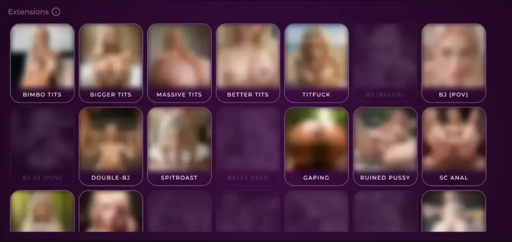 Select Fetish to Create NSFW AI Videos with Seduced AI