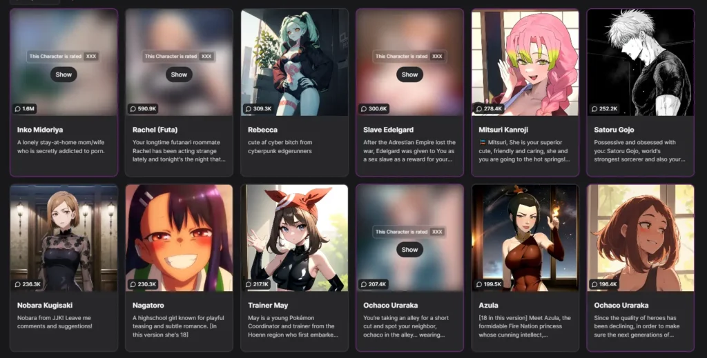 GPTGirlfriend Anime Character Category