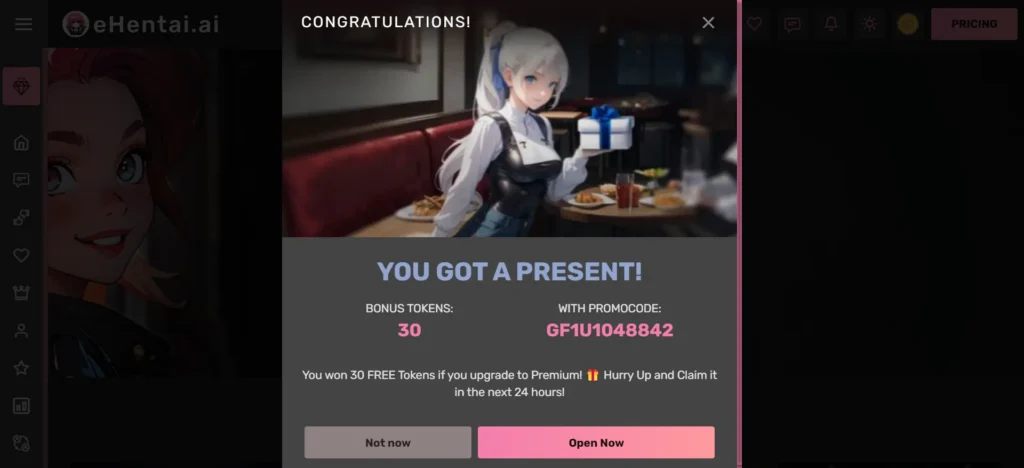 eHentai.ai welcome bonus