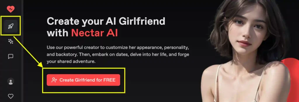 Create Nectar AI Girlfriend for FREE