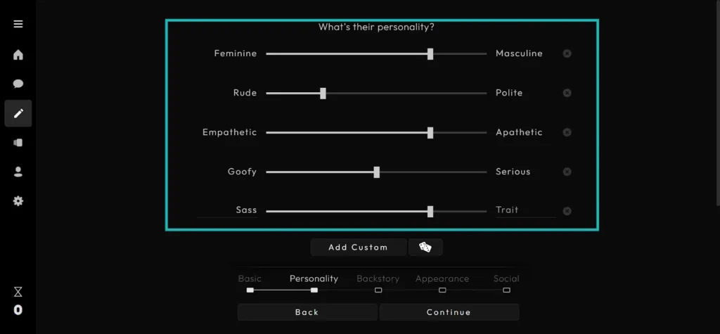 Xoul AI - Personality Feature