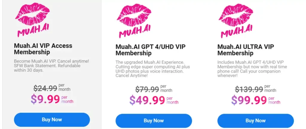 Muah AI pricing- monthly